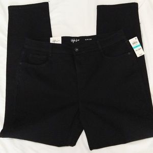 Womens black Jeans style &Co